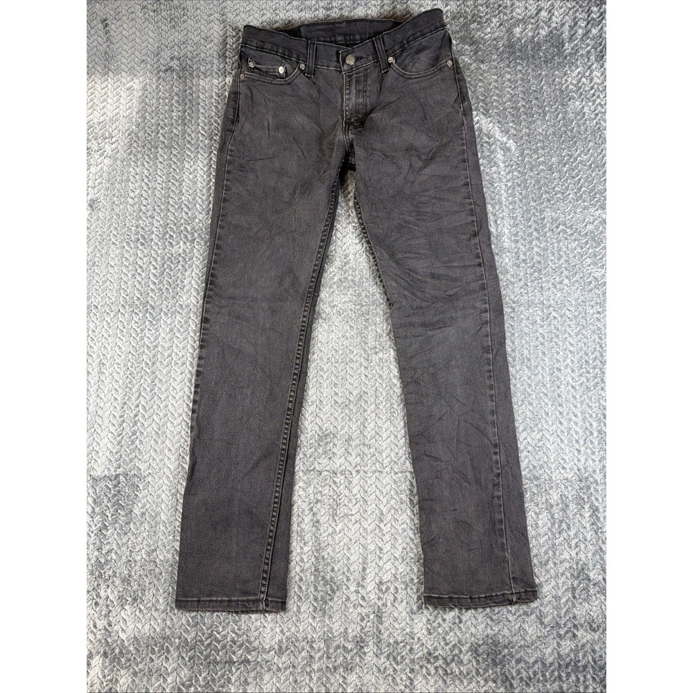 Levis 511 Jeans Mens 30x32Black Slim Fit Stretch Denim Zip Fly Dark Wash